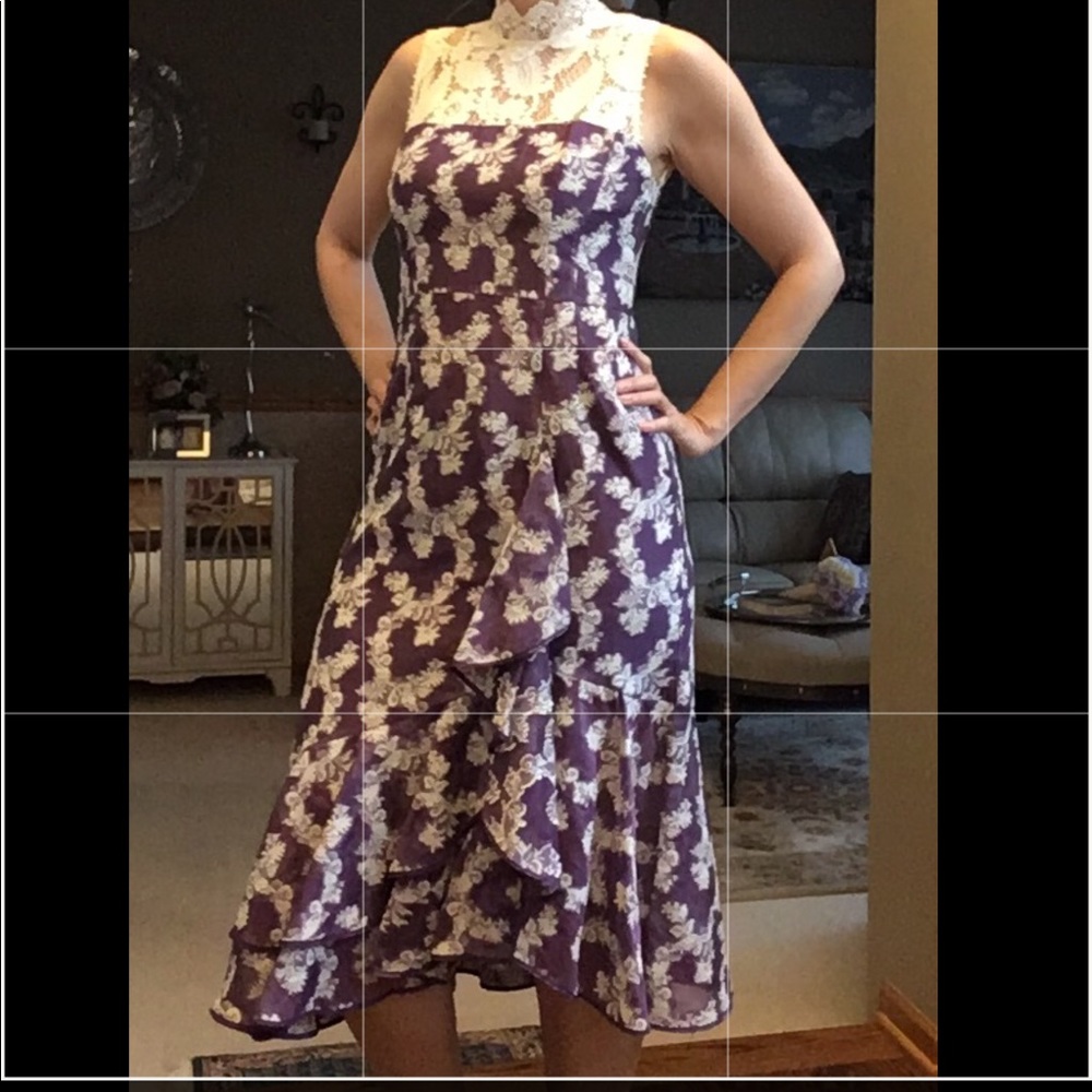 Exquisite mulberry designer dress